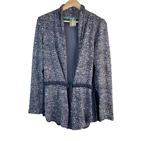Dolan Left Coast Collection Women's Size M Gray Marled Lined Cardigan Sweater - Picture 1 of 8